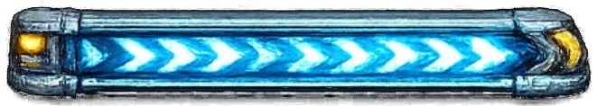 Blue standard boost pad game asset